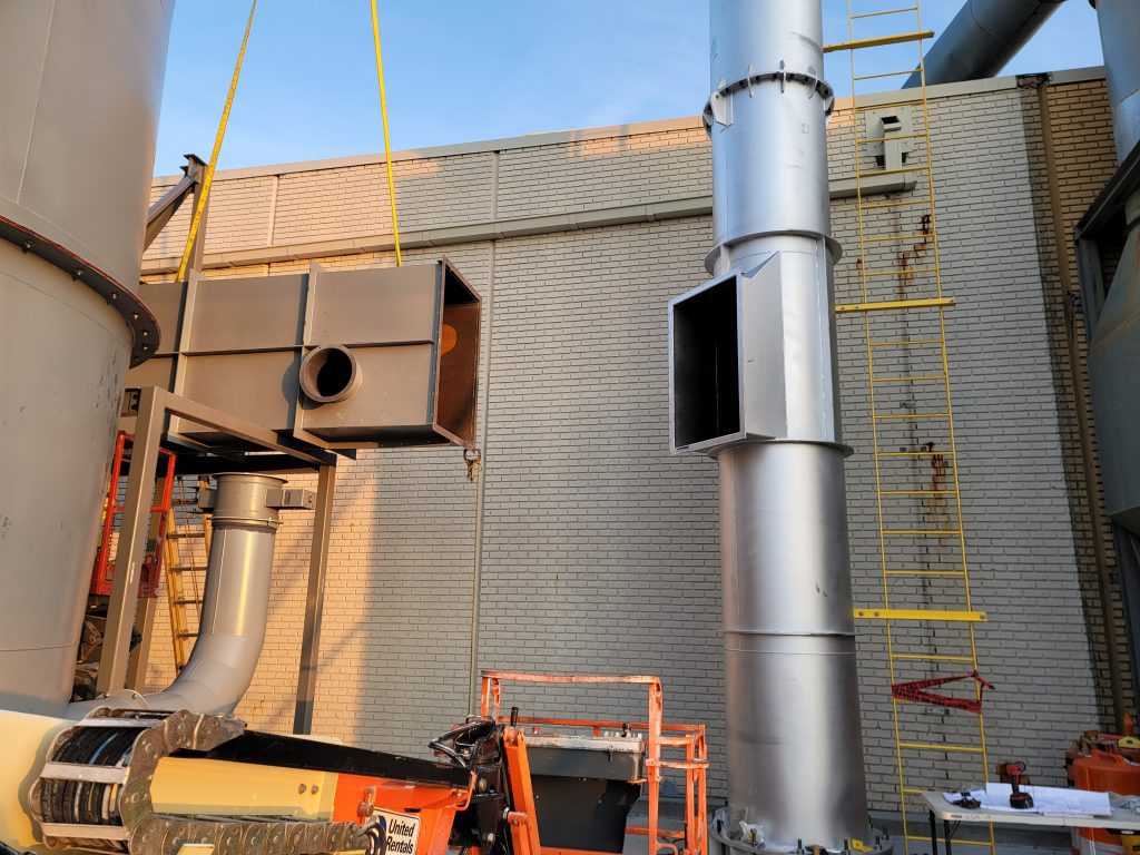 Installing Outlet Ductwork